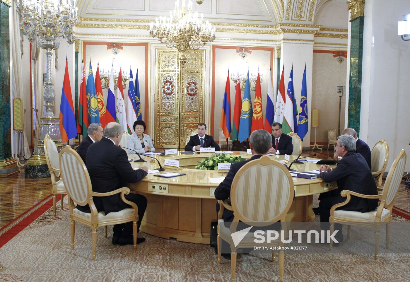 Dmitry Medvedev at CSTO and CIS summits at Kremlin