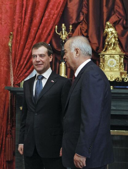 Dmitry Medvedev at CSTO and CIS summits at Kremlin
