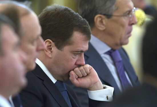 Dmitry Medvedev attends CSTO and CIS summit in Kremlin
