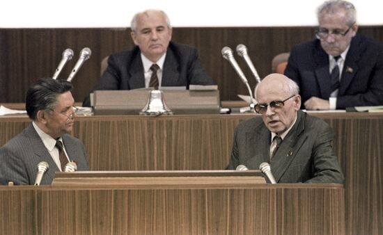 Academician Andrei Sakharov at 1st Congress of People's Deputies