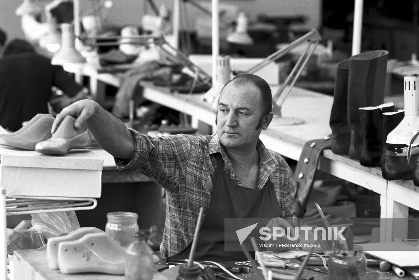Shoemaker in All-Union House of Clothing