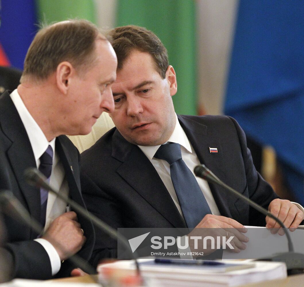 Dmitry Medvedev attends CSTO and CIS summit in Kremlin