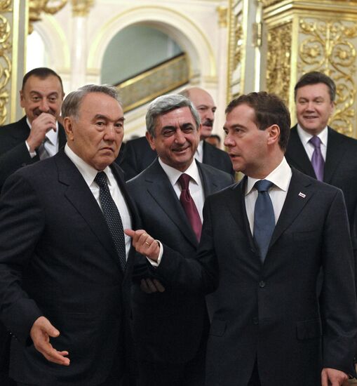 Dmitry Medvedev attends CSTO and CIS summit in Kremlin