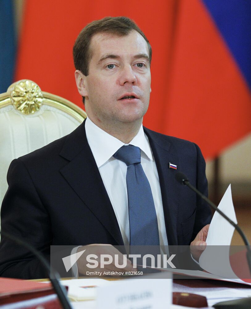 Dmitry Medvedev attends CSTO and CIS summit in Kremlin