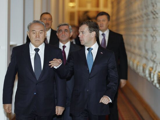 Dmitry Medvedev attends CSTO and CIS summit in Kremlin