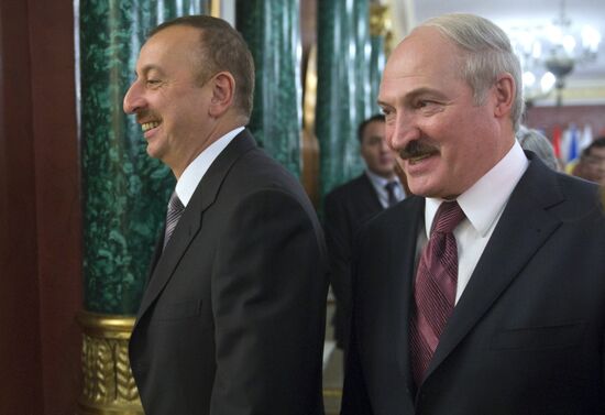 Ilkham Aliyev and Alexander Lukashenko