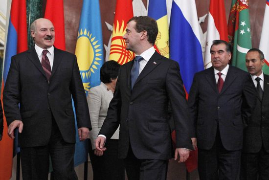 Dmitry Medvedev attends CSTO and CIS summit in Kremlin