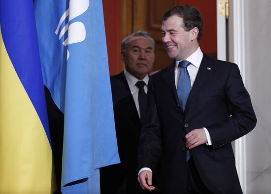 Dmitry Medvedev attends CSTO and CIS summit in Kremlin