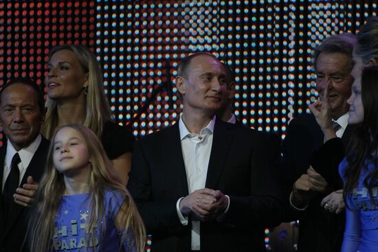 Vladimir Putin attends charity concert in St. Petersburg