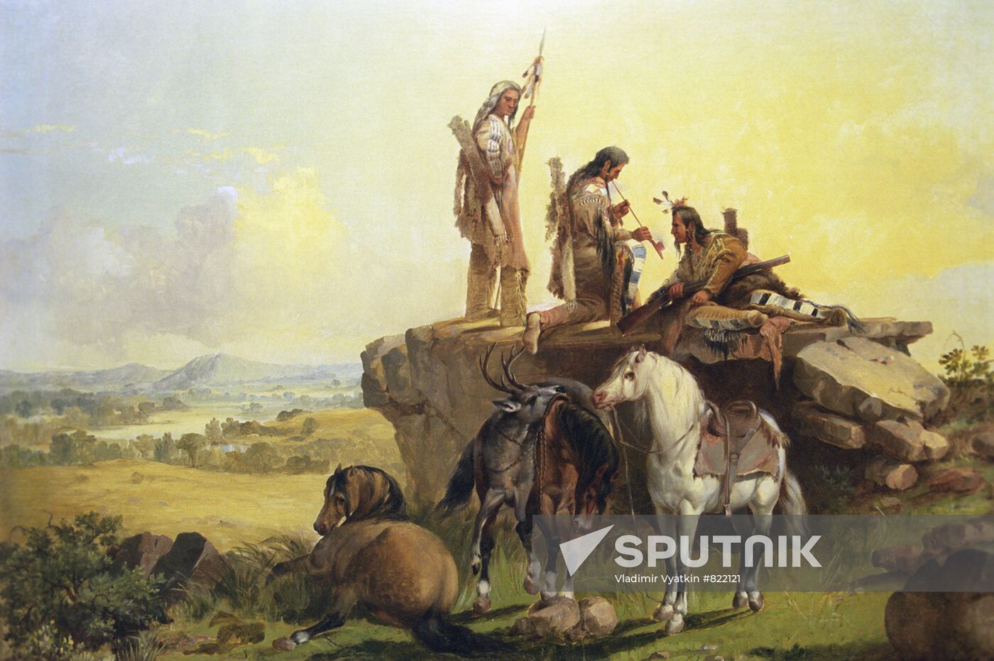 Painting "Return of The Hunting Party"