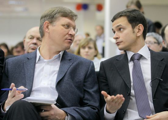 Vladimir Ryzhkov and Ilya Yashin