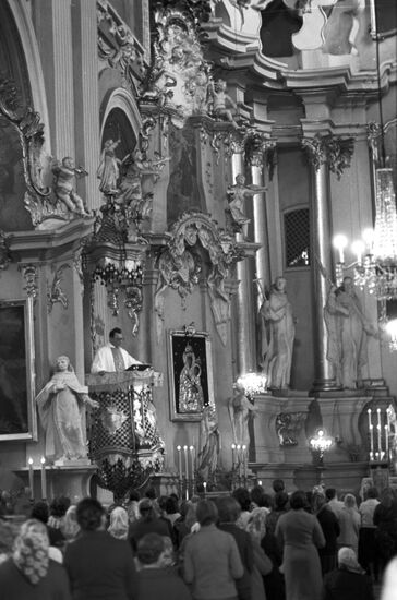 Festal divine worship in church of St.Theresa