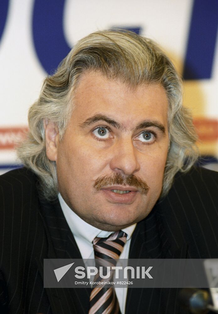 Sergey Sarkisov at news conference