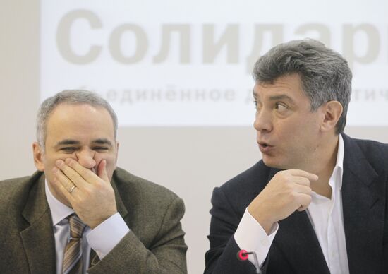 Garry Kasparov and Boris Nemtsov