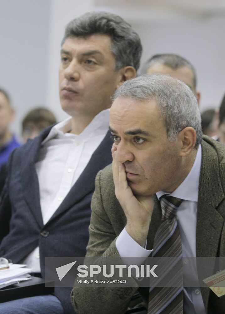 Boris Nemtsov and Garry Kasparov