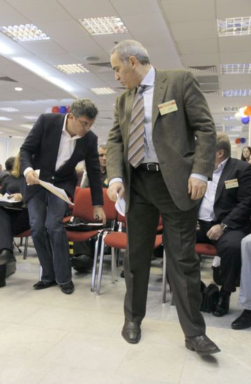 Boris Nemtsov and Garry Kasparov