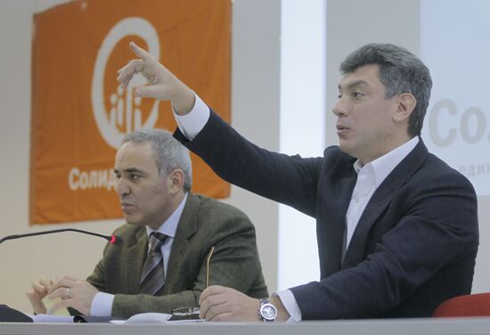 Garry Kasparov and Boris Nemtsov