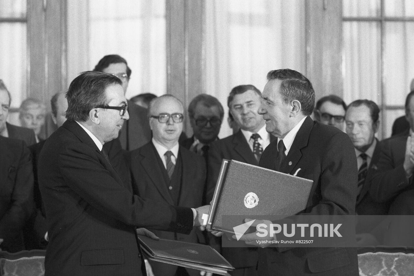 Giulio Andreotti visiting the USSR