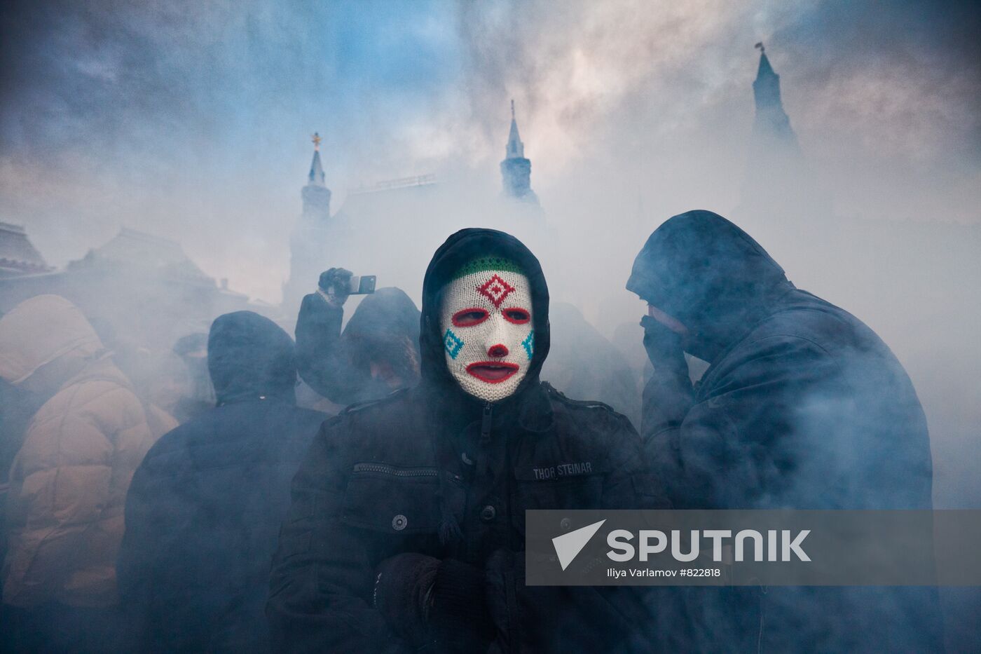 Riot on Manezhnaya Square after Yegor Sviridov's death