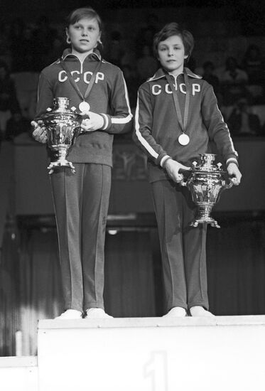 Winners of Moscow News Gymnastics Tournament