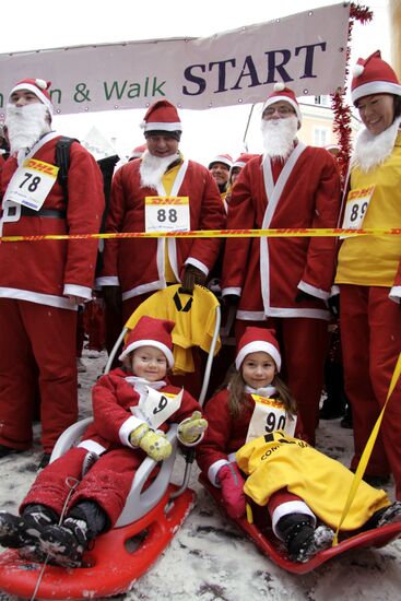 Annual Santa Claus Round in Riga
