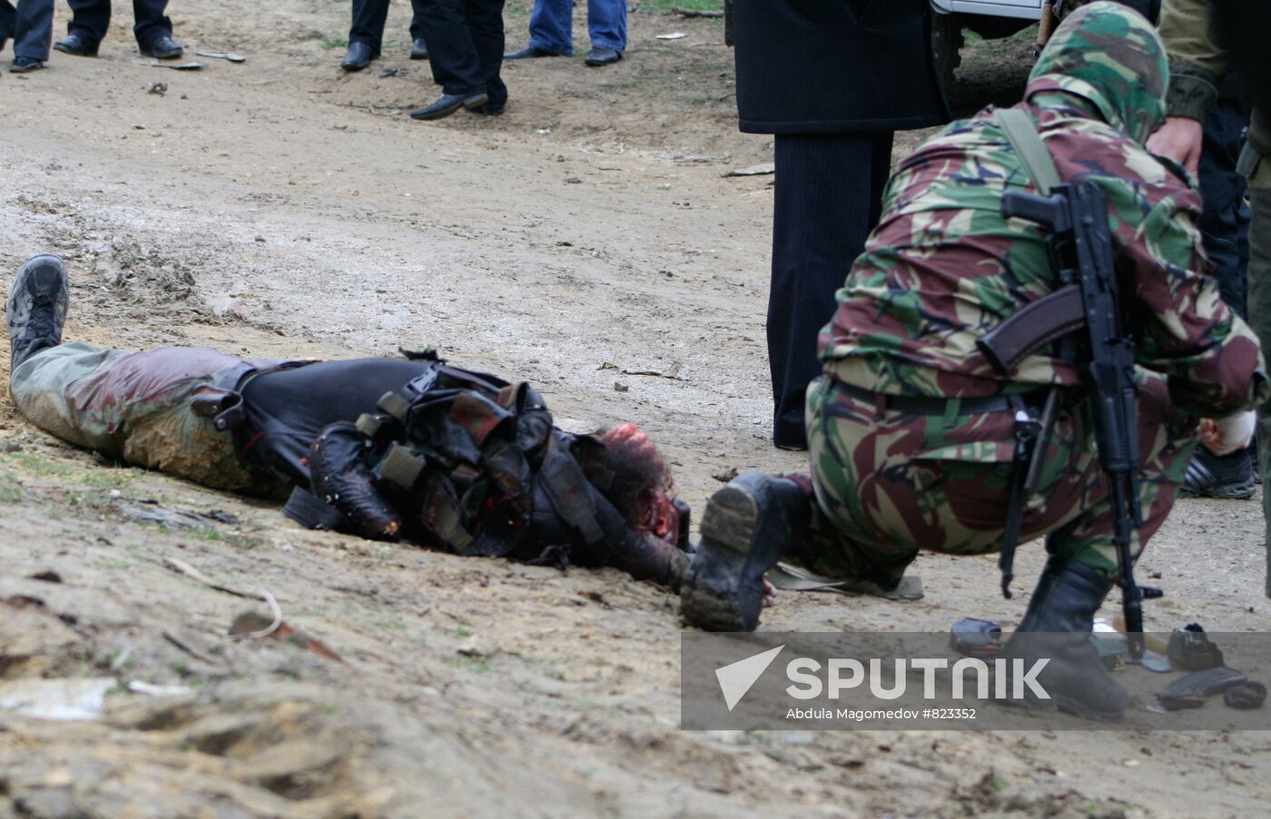 "Buinaksk gang" Nabi Migitinov's body