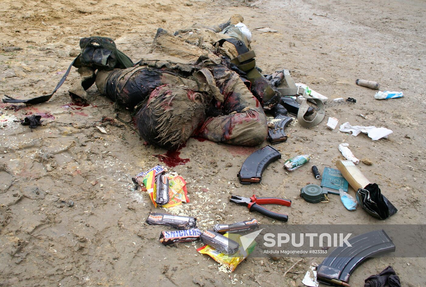 "Buinaksk gang" leader Nabi Migitinov's body