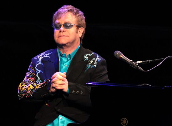 Concert of singer Elton John