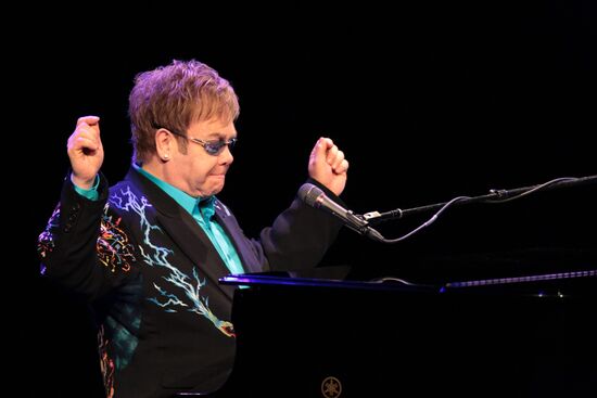 Concert of singer Elton John