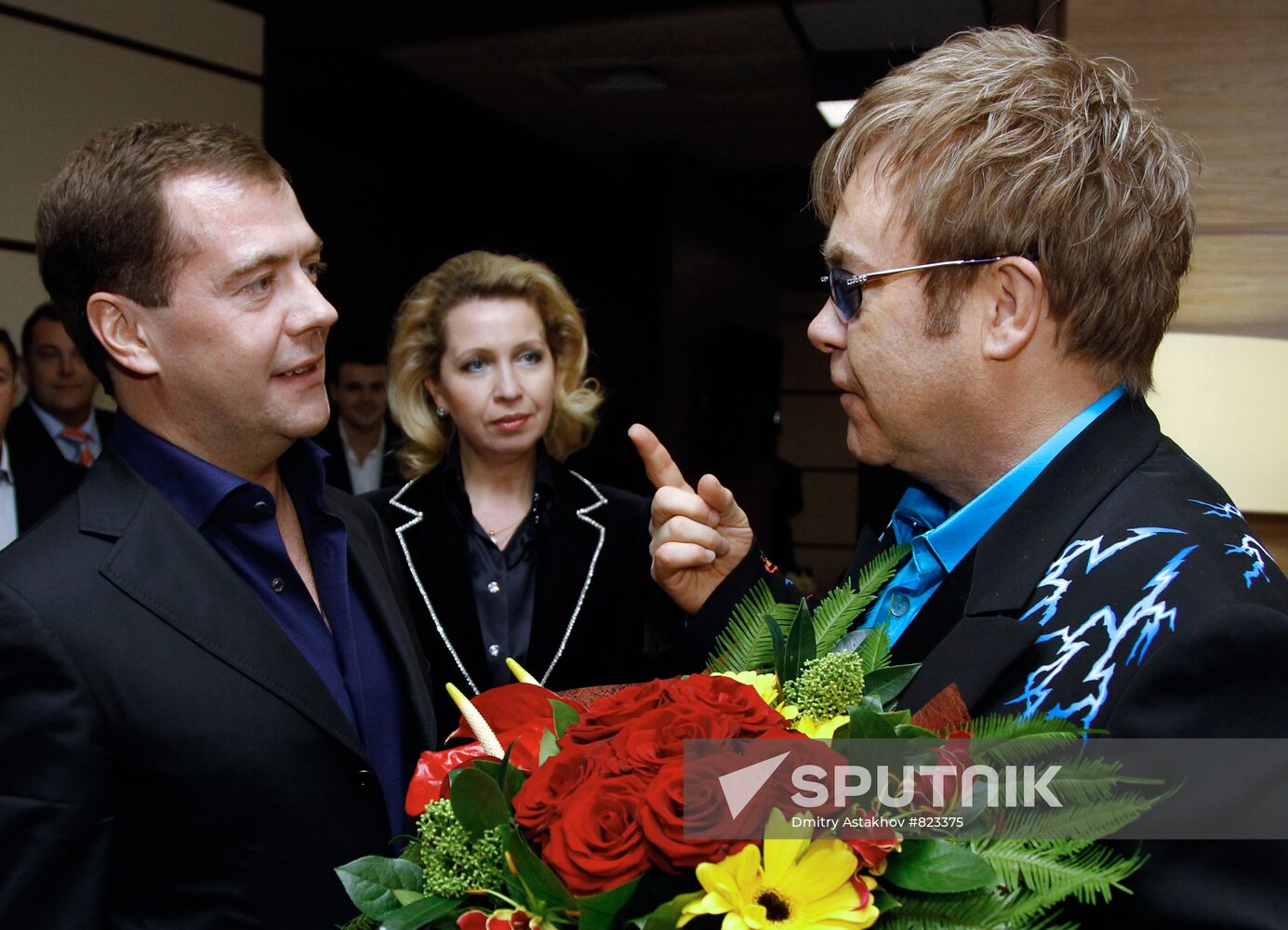 Dmitry Medvedev at Elton John's concert