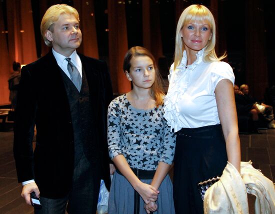 Andris Liepa with his family