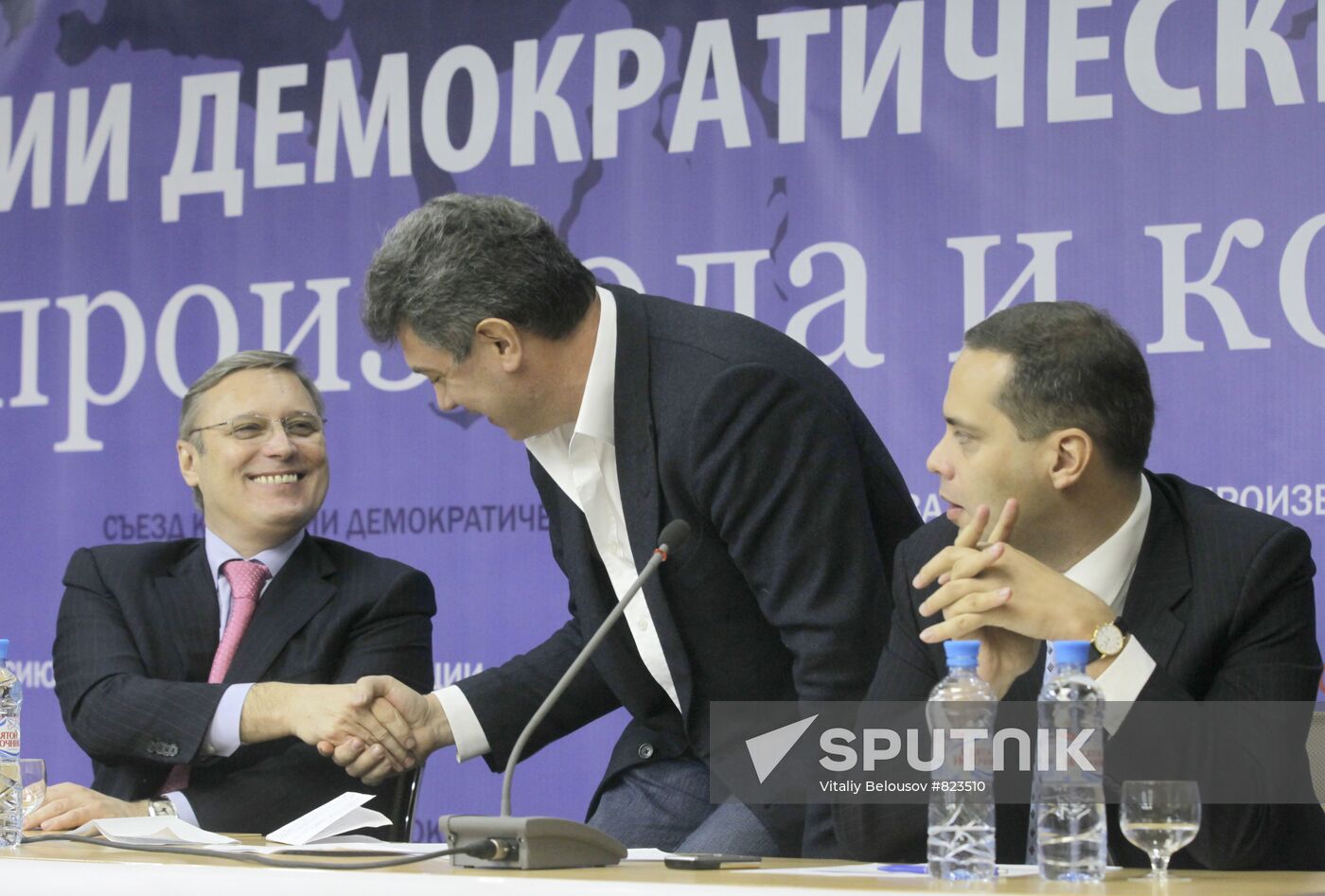 Mikhail Kasyanov, Boris Nemtsov and Vladimir Milov