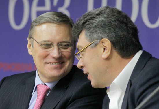Mikhail Kasyanov and Boris Nemtsov