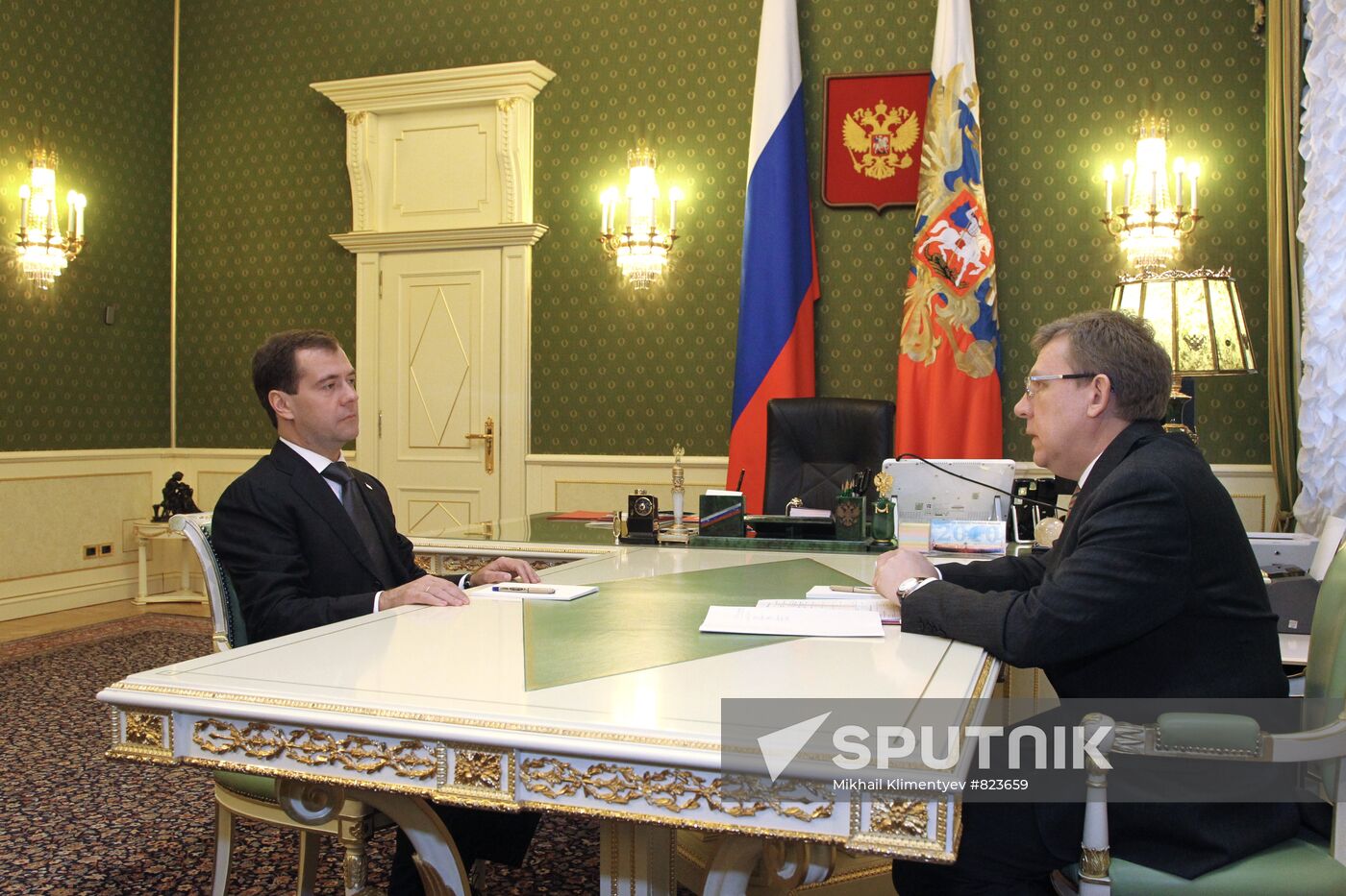 Dmitry Medvedev meets with Alexei Kudrin