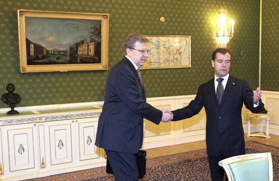 Dmitry Medvedev meets with Alexei Kudrin