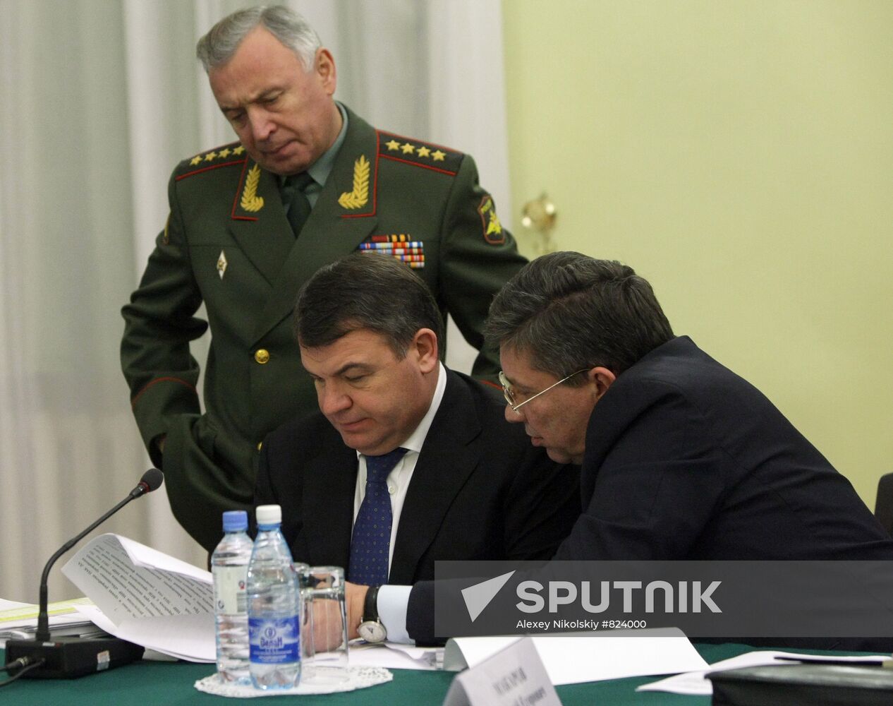 Nikolai Makarov, Anatoly Serdyukov, Vladimir Popovkin