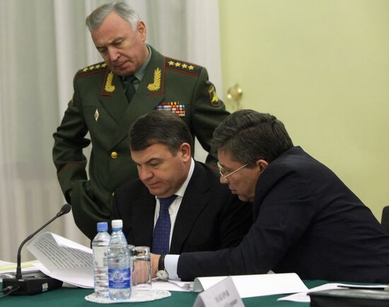 Nikolai Makarov, Anatoly Serdyukov, Vladimir Popovkin