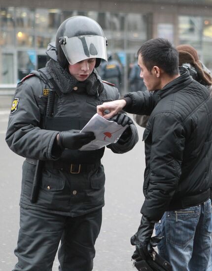 Security measures in Moscow
