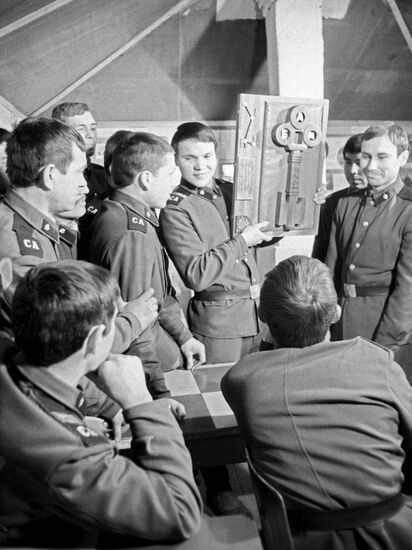 Conscripts building Baikal-Amur Railroad