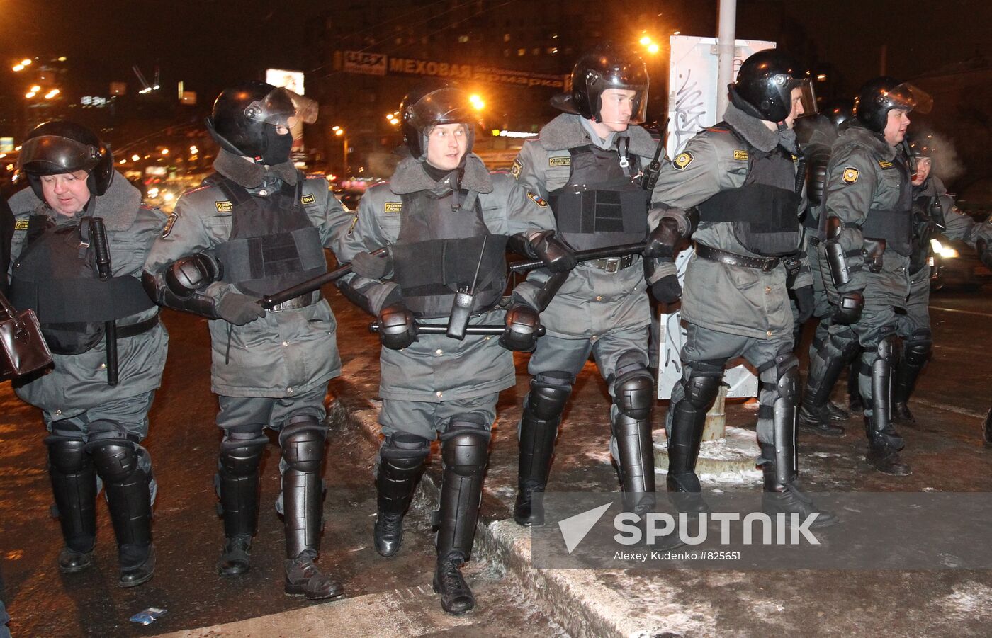 Situation on Moscow's Kiev Railway Terminal square