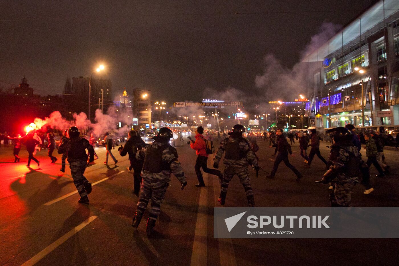 Situation on Moscow's Kiev Railway Terminal square