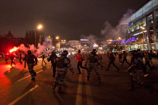 Situation on Moscow's Kiev Railway Terminal square