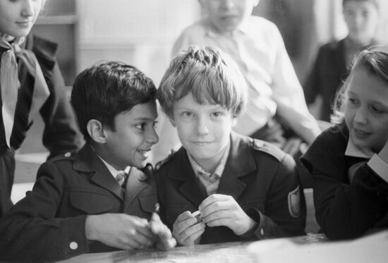 Pupils of secondary school № 5 during a break