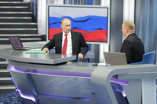 Televised live call-in show with Vladimir Putin