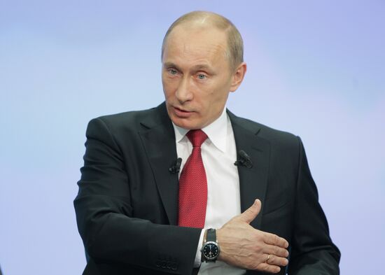 Televised live call-in show with Vladimir Putin