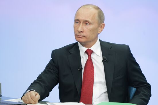 Televised live call-in show with Vladimir Putin