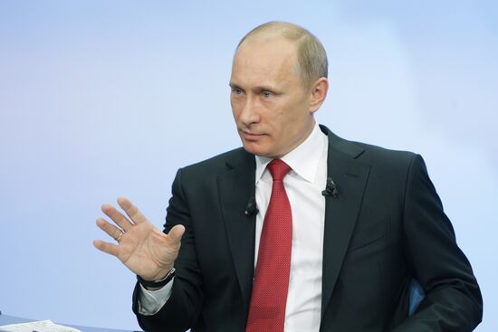 Televised live call-in show with Vladimir Putin