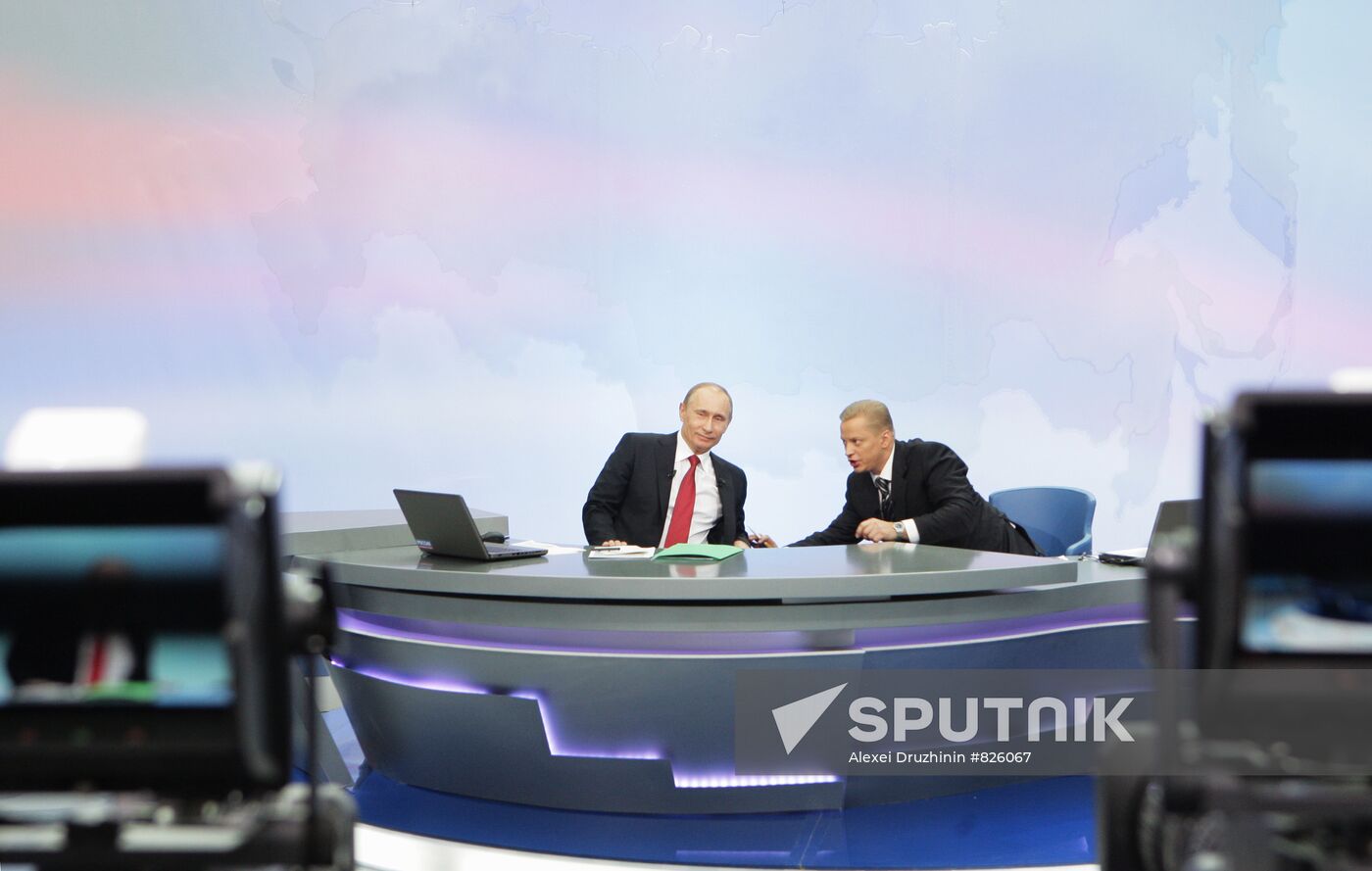 Televised live call-in show with Vladimir Putin