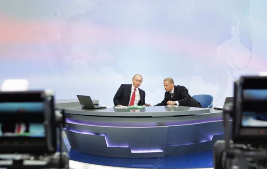 Televised live call-in show with Vladimir Putin