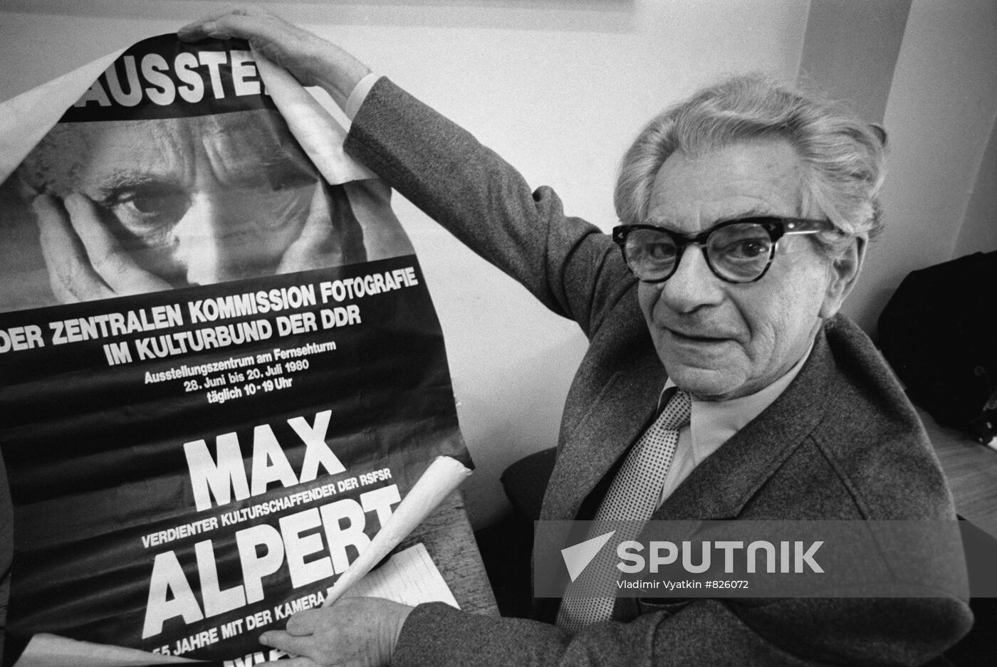 Soviet photographer and reporter Max Vladimirovich Alpert